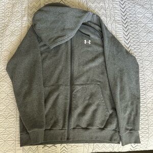 Under Armour Charcoal Full-Zip Hoodie. Selling matching pants as well.